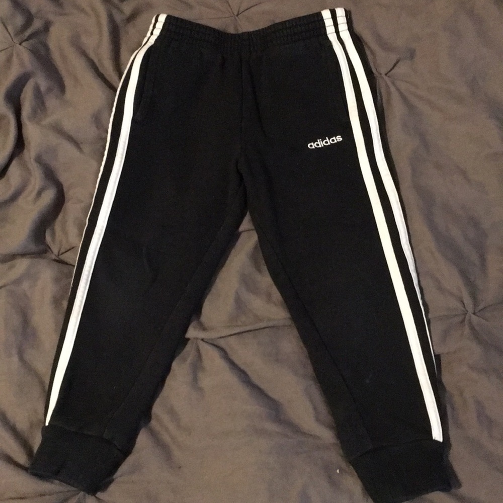 Black adidas joggers